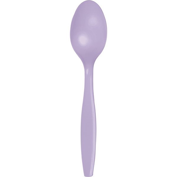 Luscious Lavender Purple Plastic Spoons, 6.75